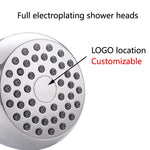 Doccia a pioggia nascosta a parete Soffione doccia pressurizzato a risparmio idrico per bagno, Wall-mounted Rain Shower