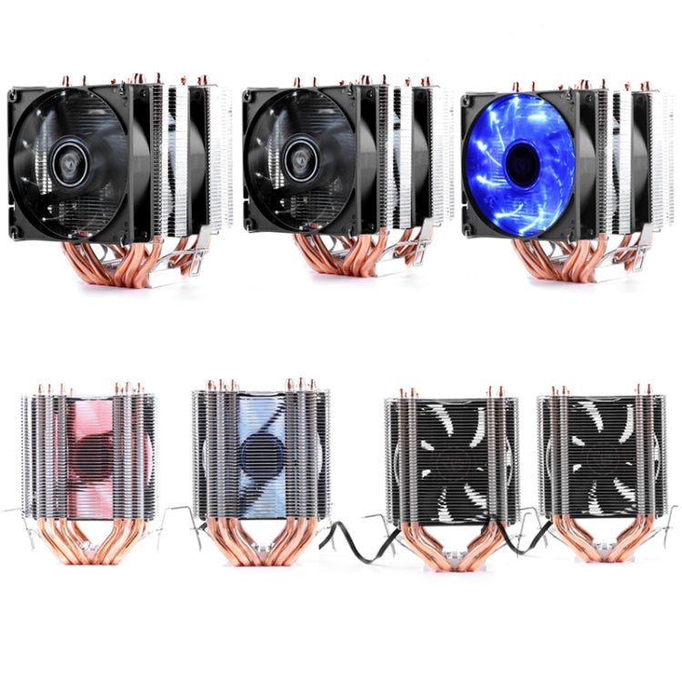 Radiatore CPU a tubo di rame per computer desktop 6 Super silenzioso, 6 Tube PWM Single Fan, 6 Tube PWM Double Fan, 6 Tube Without Light 3-pin Single Fan, 6 Tube Without Light 3-pin Double Fan, 6 Tube Red Light 3-pin Single Fan                         ...