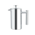Caffettiera a pressione francese in acciaio inossidabile 304, teiera fatta a mano, 350ml, 800ml, 1000ml