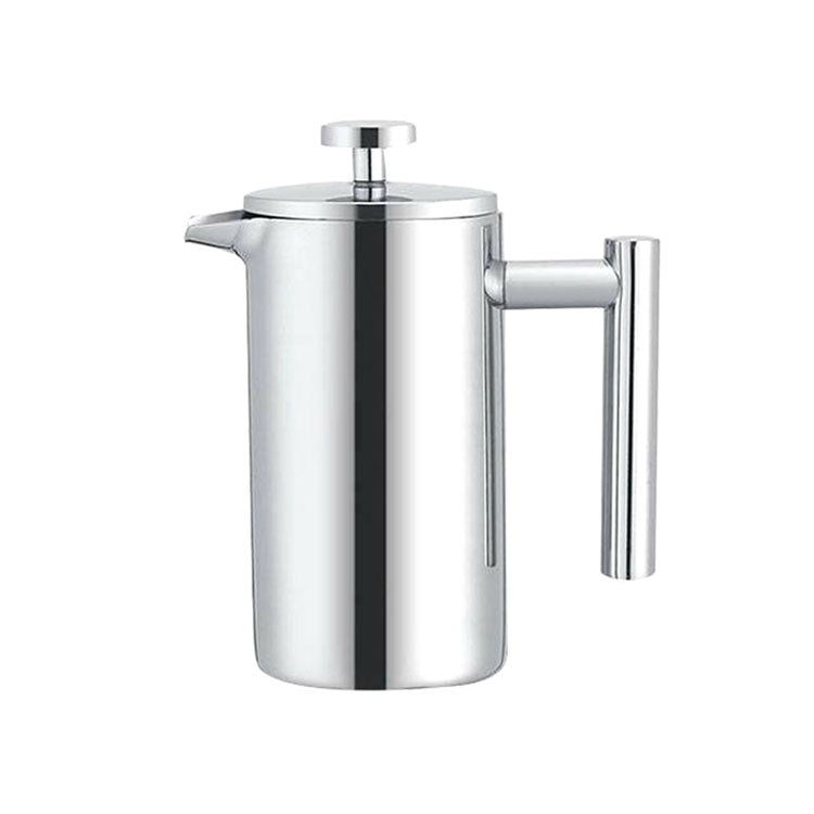 Caffettiera a pressione francese in acciaio inossidabile 304, teiera fatta a mano, 350ml, 800ml, 1000ml