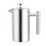 Caffettiera a pressione francese in acciaio inossidabile 304, teiera fatta a mano, 350ml, 800ml, 1000ml