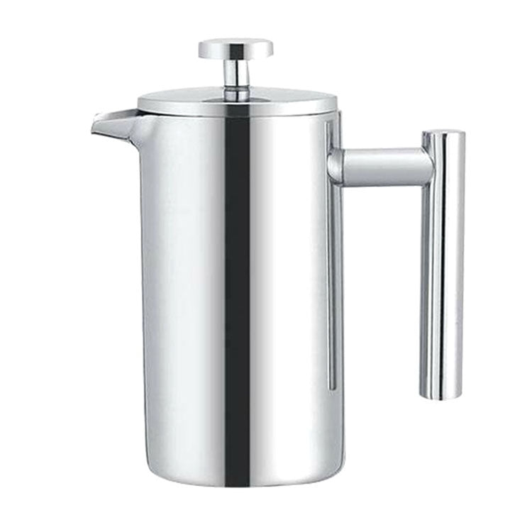 Caffettiera a pressione francese in acciaio inossidabile 304, teiera fatta a mano, 350ml, 800ml, 1000ml