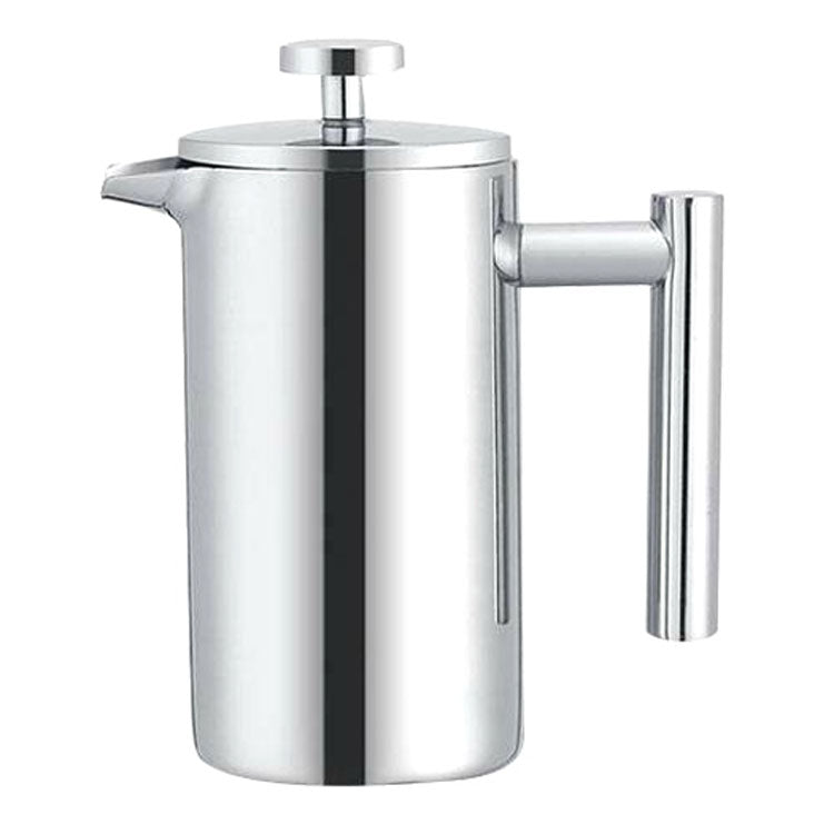 Caffettiera a pressione francese in acciaio inossidabile 304, teiera fatta a mano, 350ml, 800ml, 1000ml