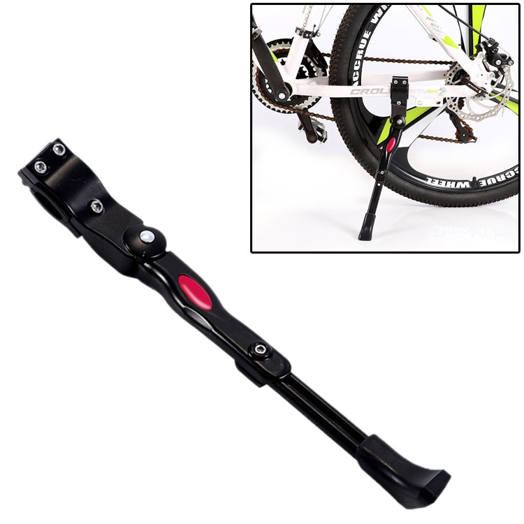 Cremagliera di parcheggio per supporto per piede per scala per auto con supporto singolo in lega di alluminio da 26 pollici per mountain bike, 26 Inch Black