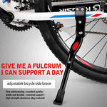 Cremagliera di parcheggio per supporto per piede per scala per auto con supporto singolo in lega di alluminio da 26 pollici per mountain bike, 26 Inch Black