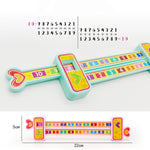 5 pezzi di cancelleria per puzzle per l'addizione matematica per bambini, regola ausiliaria, consegna casuale dei colori, Random Color Delivery