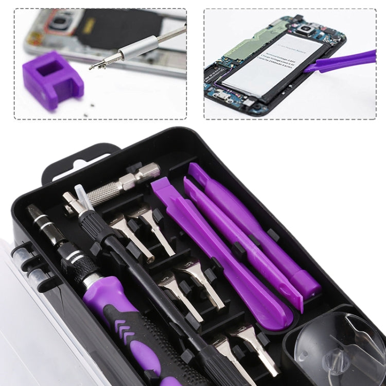 135 in 1 DIY Cell Phone Watch Repair Multifunction Screwdriver Set, 135 in 1 (Gray), 135 in 1 (Red), 135 in 1 (Purple)