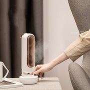 Ventilatore a torre per umidificazione retrò Ventilatore senza foglie USB Raffreddamento ad acqua Umidificazione a spruzzo Ventola di raffreddamento da tavolo