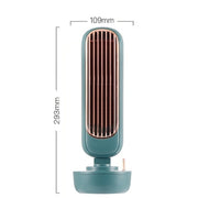 Ventilatore a torre per umidificazione retrò Ventilatore senza foglie USB Raffreddamento ad acqua Umidificazione a spruzzo Ventola di raffreddamento da tavolo