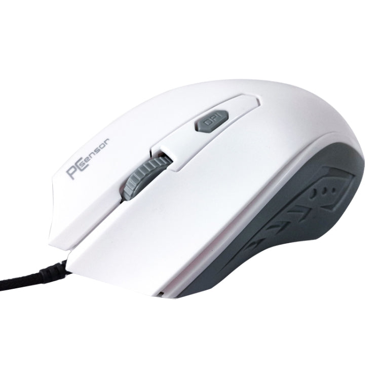 PCSensor MOS4 4 tasti 2400 DPI Gioco Ingresso riconoscimento vocale intelligente Mouse, Lunghezza cavo: 1,5 m