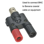 Connettore coassiale adattatore RF Jack femmina BNC da 5 pezzi a connettore coassiale Jack femmina a doppia banana, BNC Female to Dual Banana Female