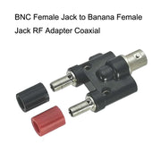 Connettore coassiale adattatore RF Jack femmina BNC da 5 pezzi a connettore coassiale Jack femmina a doppia banana, BNC Female to Dual Banana Female