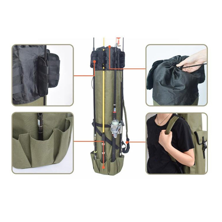 Borsa multifunzionale per canna da pesca Borsa per attrezzatura da pesca Forniture per la pesca, Dimensioni: 123x34 cm, Multifunctional Fishing Tackle Bag, Fishing Rod Bag