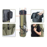 Borsa multifunzionale per canna da pesca Borsa per attrezzatura da pesca Forniture per la pesca, Dimensioni: 123x34 cm, Multifunctional Fishing Tackle Bag, Fishing Rod Bag