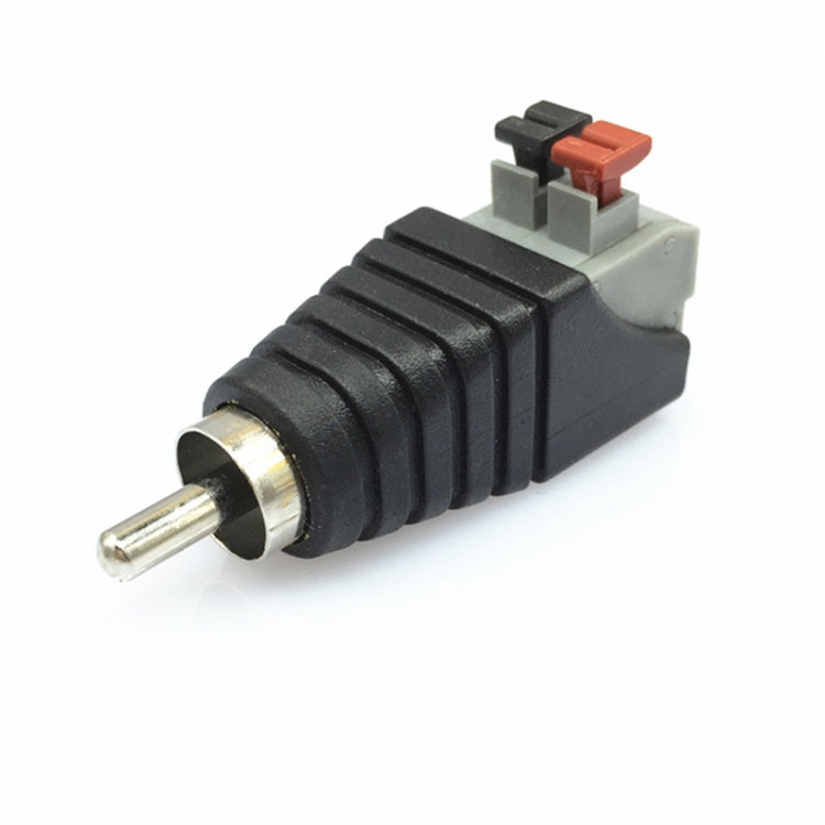 Connettore audio RCA Lotus da 20 pezzi Tipo a pressione Testa maschio RCA Pulsante testa AV Lotus senza saldatura
