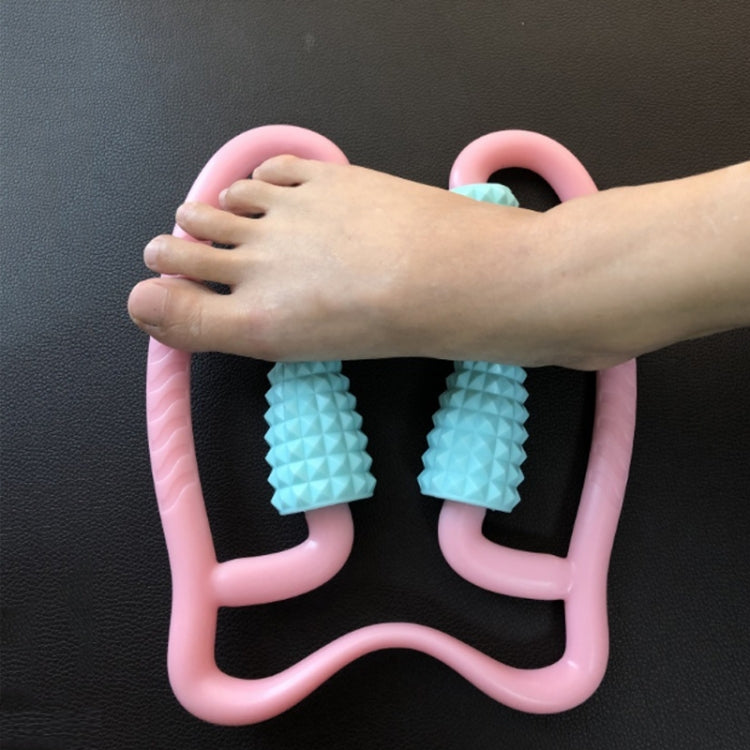 2 pezzi di volante manuale in plastica tipo massaggiatore a rulli per gambe consegna colore casuale, 4-wheel Ring