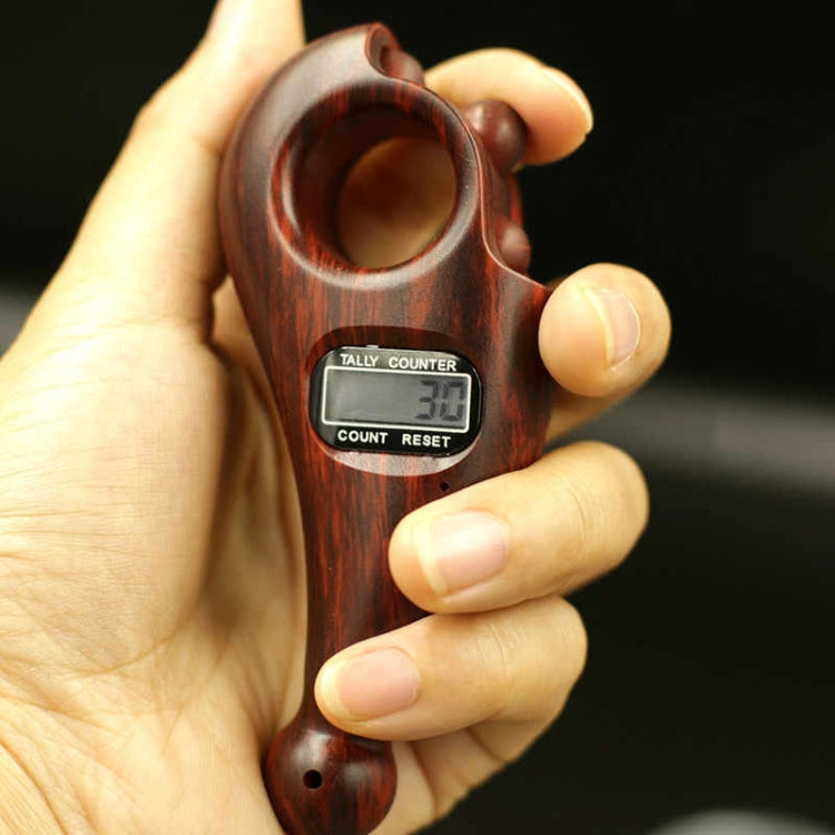 Perline buddiste che cantano il contatore elettronico con display digitale a induzione automatica rotolante, Rolling Induction-Mahogany, Rolling Induction-Sandalwood