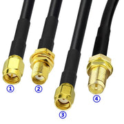 Connettore a crimpare per RG58 / LMR195 / RG142 / RG400, 10pcs SMA Male, 10pcs SMA Female, 10pcs RP SMA Male, 10pcs RP SMA Female