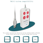HK-4 Tastierino USB per acquisizione ultrasuoni medici a 4 tasti personalizzati per copia e incolla rapidi, lunghezza cavo: 2 m, With Anti-skid Stand, Without Anti-skid Stand