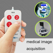 HK-4 Tastierino USB per acquisizione ultrasuoni medici a 4 tasti personalizzati per copia e incolla rapidi, lunghezza cavo: 2 m, With Anti-skid Stand, Without Anti-skid Stand