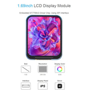 Waveshare 1.69 Inch 240×280 Resolution IPS LCD Display Module with SPI Interface, 1.69 Inch