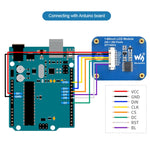 Modulo display LCD IPS 1,69" 240x280 con interfaccia SPI