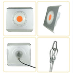 Luce per la crescita delle piante da 75 W Luce per serra per interni COB ultrasottile ad alta luminosità a spettro completo con spina, UK Plug, US Plug, EU Plug, AU Plug