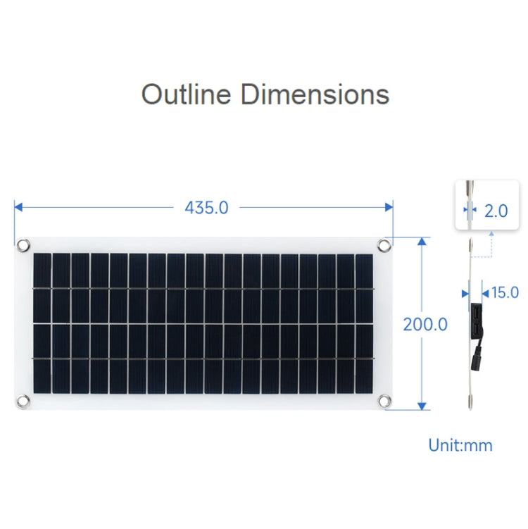 Waveshare 18V 10W Polycrystalline Silicon Semi-Flexible Solar Panel, 24167