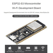 Scheda di sviluppo Wi-Fi a 2,4 GHz con microcontrollore Waveshare ESP32-S3 Modulo ESP32-S3-WROOM-1-N8R8, 24263, 24363