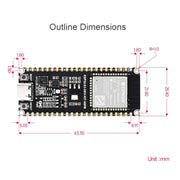Scheda di sviluppo Wi-Fi a 2,4 GHz con microcontrollore Waveshare ESP32-S3 Modulo ESP32-S3-WROOM-1-N8R8, 24263, 24363