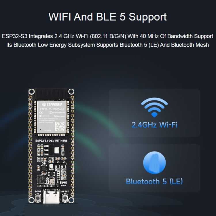 Scheda sviluppo Wi-Fi 2,4 GHz ESP32-S3 Waveshare