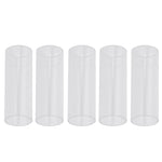 Blocco scorrevole folk per tubo scorrevole per chitarra in acrilico da 5 pezzi, 28mm(Transparent), 51mm(Transparent), 60mm(Transparent), 70mm(Transparent)