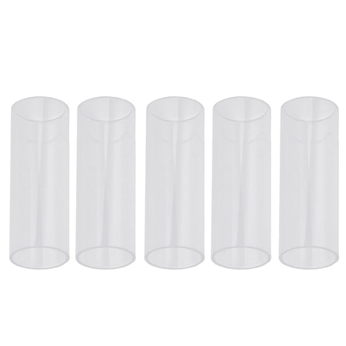 Blocco scorrevole folk per tubo scorrevole per chitarra in acrilico da 5 pezzi, 28mm(Transparent), 51mm(Transparent), 60mm(Transparent), 70mm(Transparent)