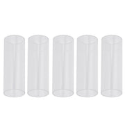 Blocco scorrevole folk per tubo scorrevole per chitarra in acrilico da 5 pezzi, 28mm(Transparent), 51mm(Transparent), 60mm(Transparent), 70mm(Transparent)