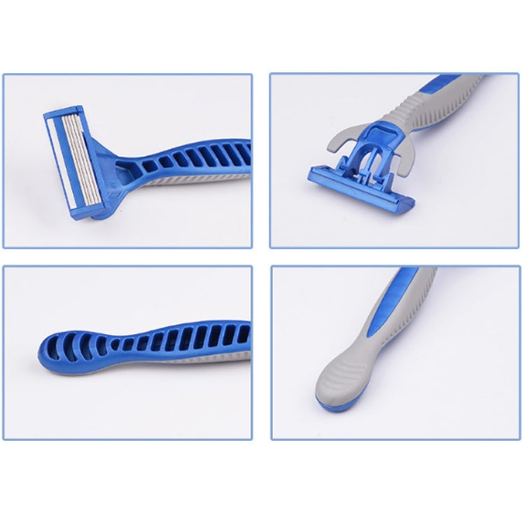 Set testine rotanti in acciaio inox per rasoio manuale uomo