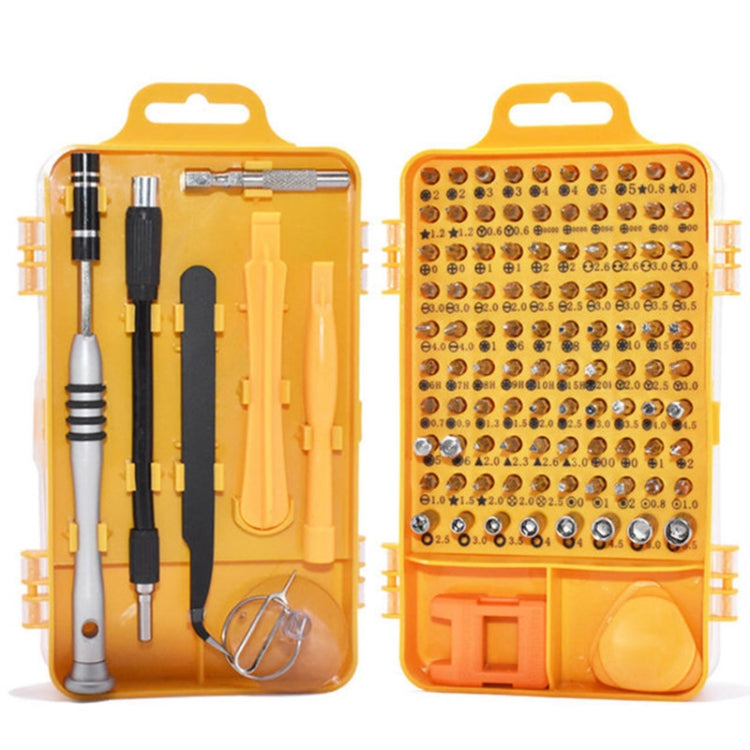 Watch Cell Phone Disassembly Maintenance Tool Chrome Vanadium Steel Multi-function Screwdriver Set, 110 in 1 (Yellow), 110 in 1 (Blue), 110 in 1 (Red)