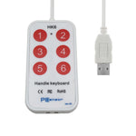 6 tasti Tasti di scelta rapida PS personalizzati Acquisizione ultrasuoni medici Tastiera USB, lunghezza cavo: 2 m, HK-6, HK-6 Android Version