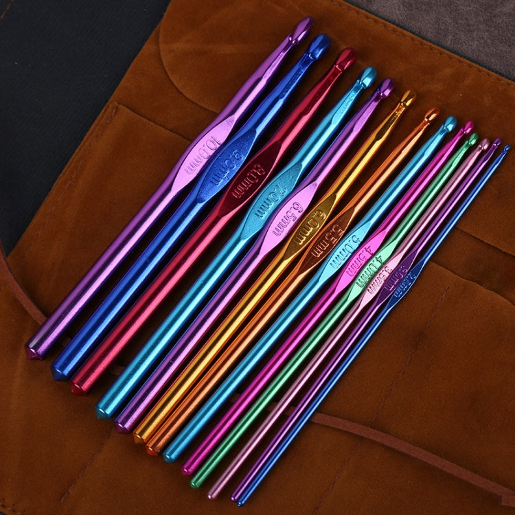 Materiale per utensili per maglieria fai-da-te fatto a mano all'uncinetto a testa singola in allumina colorata, 14 PCS/Set, 28 PCS/Set, 36 PCS/Set, 26 PCS/Set, 35 PCS/Set, 59 PCS/Set, 34 PCS/Set, 27 PCS/Set, 30 PCS/Set, 33 PCS/Set, 119 PCS/Set