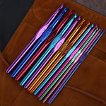 Materiale per utensili per maglieria fai-da-te fatto a mano all'uncinetto a testa singola in allumina colorata, 14 PCS/Set, 28 PCS/Set, 36 PCS/Set, 26 PCS/Set, 35 PCS/Set, 59 PCS/Set, 34 PCS/Set, 27 PCS/Set, 30 PCS/Set, 33 PCS/Set, 119 PCS/Set