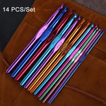 Materiale per utensili per maglieria fai-da-te fatto a mano all'uncinetto a testa singola in allumina colorata, 14 PCS/Set, 28 PCS/Set, 36 PCS/Set, 26 PCS/Set, 35 PCS/Set, 59 PCS/Set, 34 PCS/Set, 27 PCS/Set, 30 PCS/Set, 33 PCS/Set, 119 PCS/Set