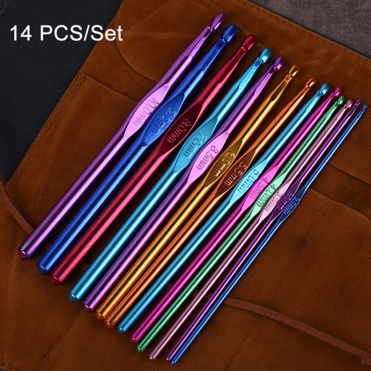 Materiale per utensili per maglieria fai-da-te fatto a mano all'uncinetto a testa singola in allumina colorata, 14 PCS/Set, 28 PCS/Set, 36 PCS/Set, 26 PCS/Set, 35 PCS/Set, 59 PCS/Set, 34 PCS/Set, 27 PCS/Set, 30 PCS/Set, 33 PCS/Set, 119 PCS/Set