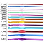 Materiale per utensili per maglieria fai-da-te fatto a mano all'uncinetto a testa singola in allumina colorata, 14 PCS/Set, 28 PCS/Set, 36 PCS/Set, 26 PCS/Set, 35 PCS/Set, 59 PCS/Set, 34 PCS/Set, 27 PCS/Set, 30 PCS/Set, 33 PCS/Set, 119 PCS/Set