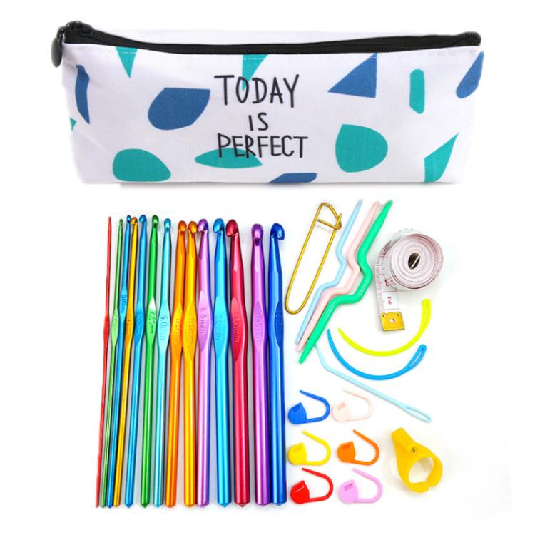 Materiale per utensili per maglieria fai-da-te fatto a mano all'uncinetto a testa singola in allumina colorata, 14 PCS/Set, 28 PCS/Set, 36 PCS/Set, 26 PCS/Set, 35 PCS/Set, 59 PCS/Set, 34 PCS/Set, 27 PCS/Set, 30 PCS/Set, 33 PCS/Set, 119 PCS/Set