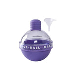 Stampo in silicone per cubetti di ghiaccio, sfera di ghiaccio, bulbo di whisky, 2 pezzi, con imbuto, With Funnel+Sky Blue, With Funnel+Lavender Purple, With Funnel+Cherry Blossom Pink, With Funnel+Banana Yellow