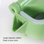 Spremiagrumi manuale in plastica portatile per ghiaccio tritato speciale per bar, negozio di tè, spremiagrumi manuale