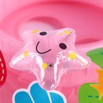 Anello da nuoto gonfiabile per sedile a forma di fungo con parasole in PVC per protezione ambientale per bambini, Mushroom(Blue), Mushroom(Pink)