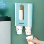 Dispenser automatico per portabicchieri di carta usa e getta a parete senza punzonatura per uso domestico