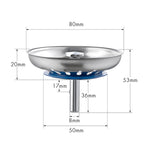 Coprifiltro per lavello per lavabo in acciaio inossidabile 304, Bright Filter Cover