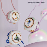 MD666-3 Cartoon Space Capsule Mini ventilatore portatile senza lama da appendere al collo, Hanging Neck Fan (Purple), Hanging Neck Fan (Pink), Hanging Neck Fan (Blue)