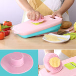 Tagliere pieghevole 9 in 1 Tagliere multifunzione in plastica per uso domestico Tagliere antimuffa da cucina Set di coltelli da taglio